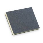 SILICON CARBIDE BLACK ABRASIVE SPONGE   3-3/4” x 4-3/4” x ½”  S/C 220 Grit 2-Sided - 250/box